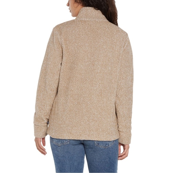 Eddie Bauer Women’s Pullover Sweater Size XXL Beige Tan Fleece‎ Mock Neck - Picture 9 of 9